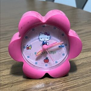 Hello Kitty Pink Flower Clock 2003